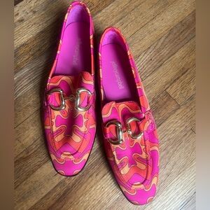 Jeffrey Campbell Vibrant Pink and Orange Loafers